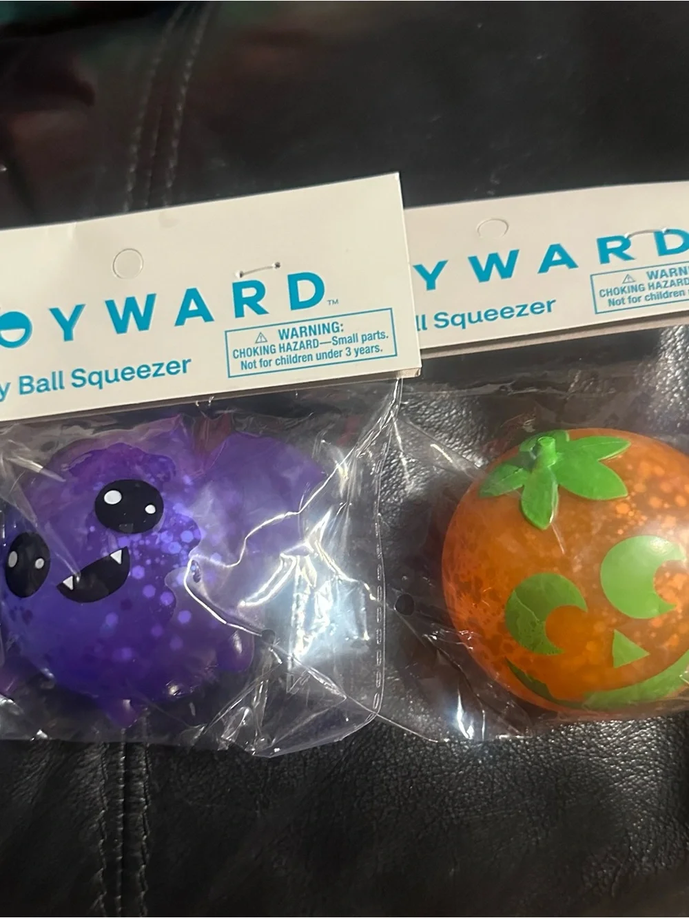 Joyward Gummy Ball Squeezer- Halloween Duo- Bat and Jack O Lantern fidget toy